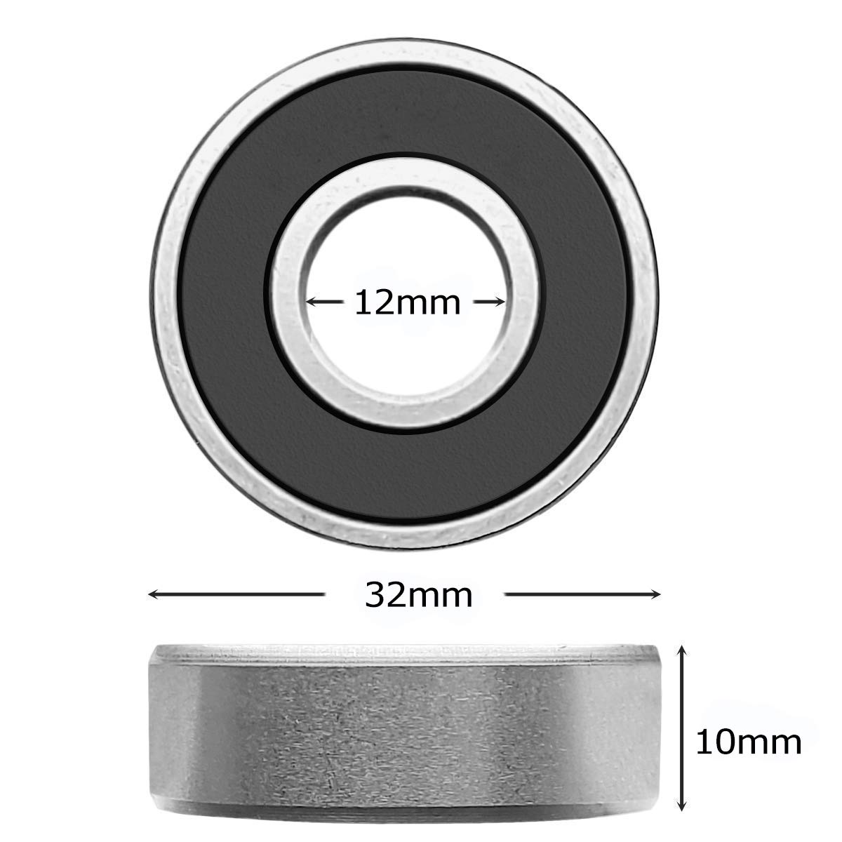 608 6200 6201 6202 6203 6204 6205 6206 6207 6208 RS 2RS di Skateboard Doppia Schermatura Cuscinetti A Sfera Piccolo Cuscinetto Parti di Ricambio: Arancione