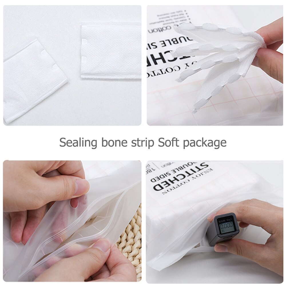 200 Pcs Facial Recover Cotton Pads Face Wash Cotton Pads 3-Layer White Cosmetic Makeup Cotton Facial Cleansing Pads Cotton Puff