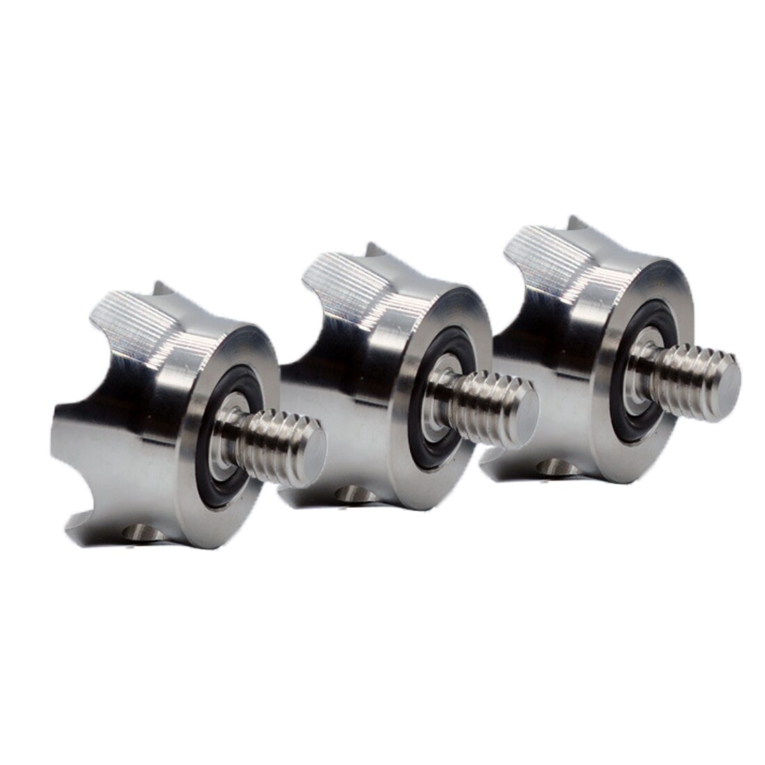 3 pezzi in acciaio inossidabile 3/8 treppiede piedi di roccia fotocamera treppiede piedi Pad piedi Spike fotografia accessori sgancio rapido antiscivolo