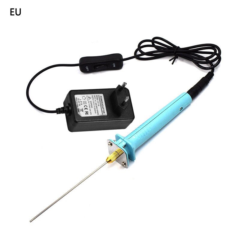 Eu/us/uk/au stik elektrisk skumskærer polystyren styrofoam kniv tråd skum skærepen til bærbare styropor skæreværktøjer: Eu-sæt