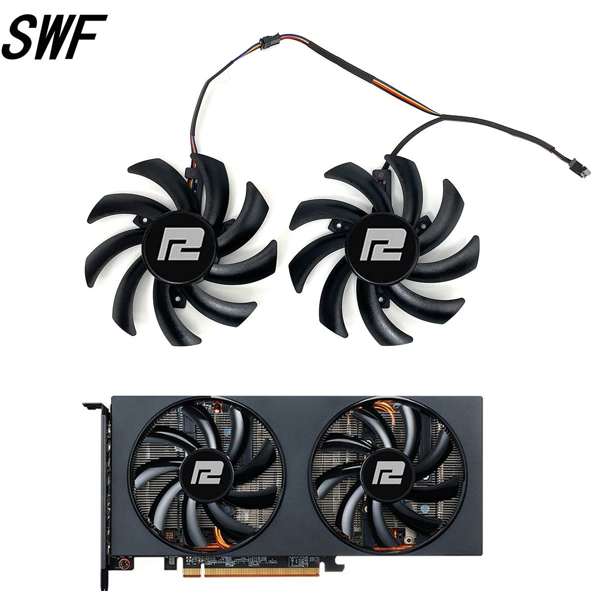 Nowy wentylator chłodzący 85 mm do kart graficznych Powercolor RX 6700 6650 6600 XT RX 5700 5600 XT V2 Fighter Cooler Fan