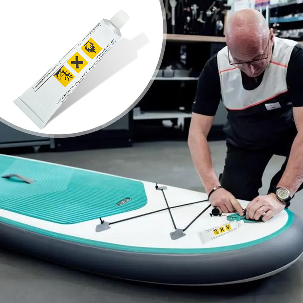 60ml PVC aufblasbares Klebeband Reparatur Patch Kleber Kit wasserdichter Kleber zum Schwimmen Luftbett Reparatur Kajak Boot aufblasbares Spielzeug