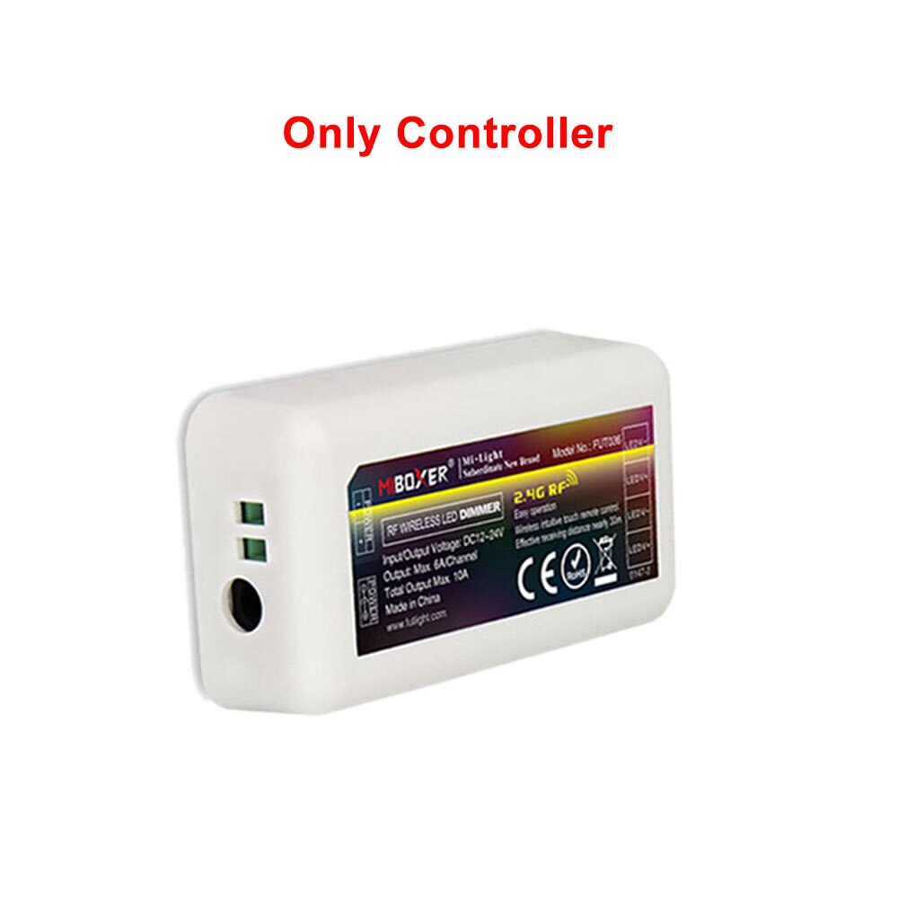 MiBoxer Milight Dimmer 4-Zone RF CCT Remote With Handle 2.4GHZ Gateway WL-Box1 Wifi Controller For 2835 5050 LED Strip Light: Only Controller