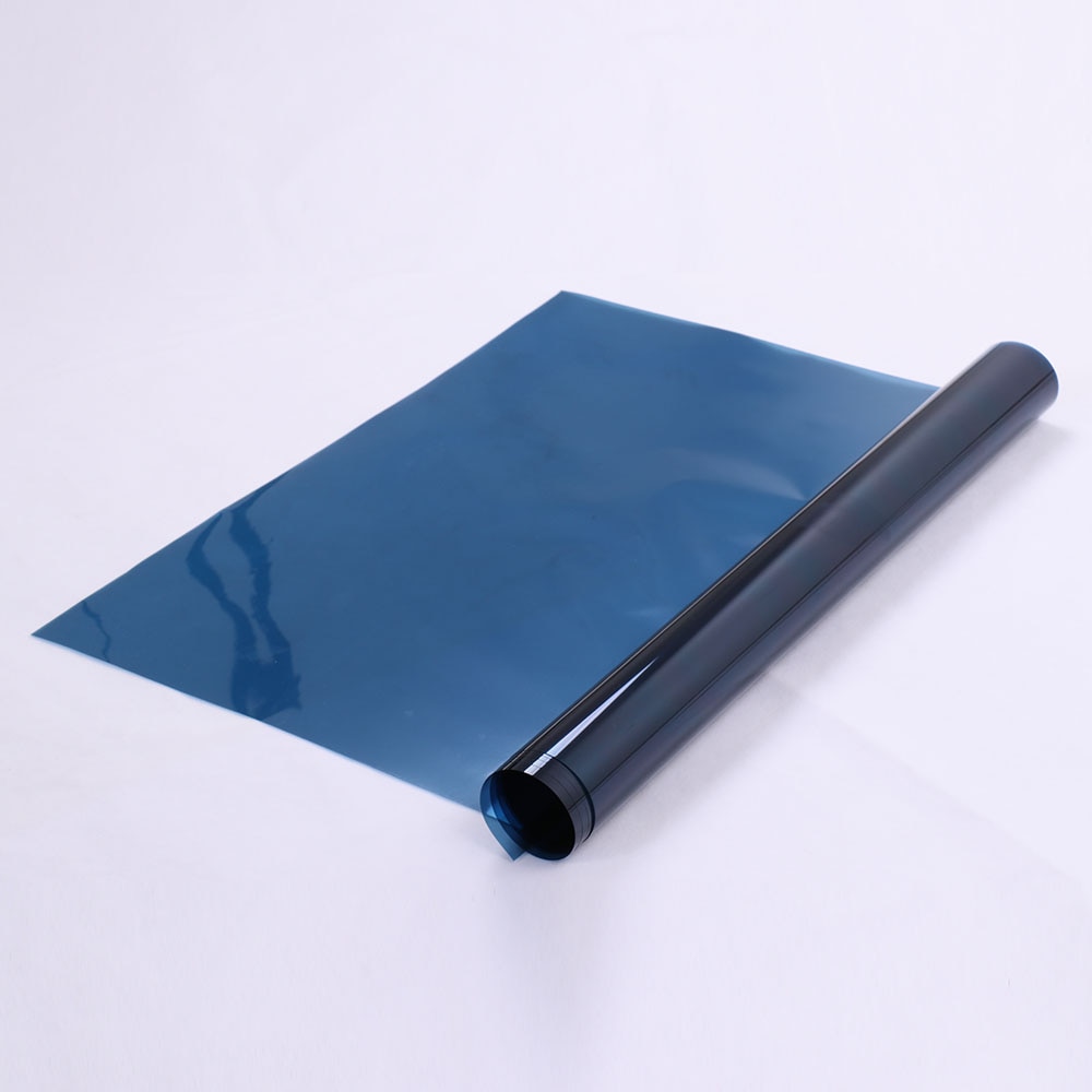Dark Blue Window Tint Solar Tint Film 99%UV Proof Window Film Self Adhesive Sticker for Building Window Glass Length: 152cm(60")