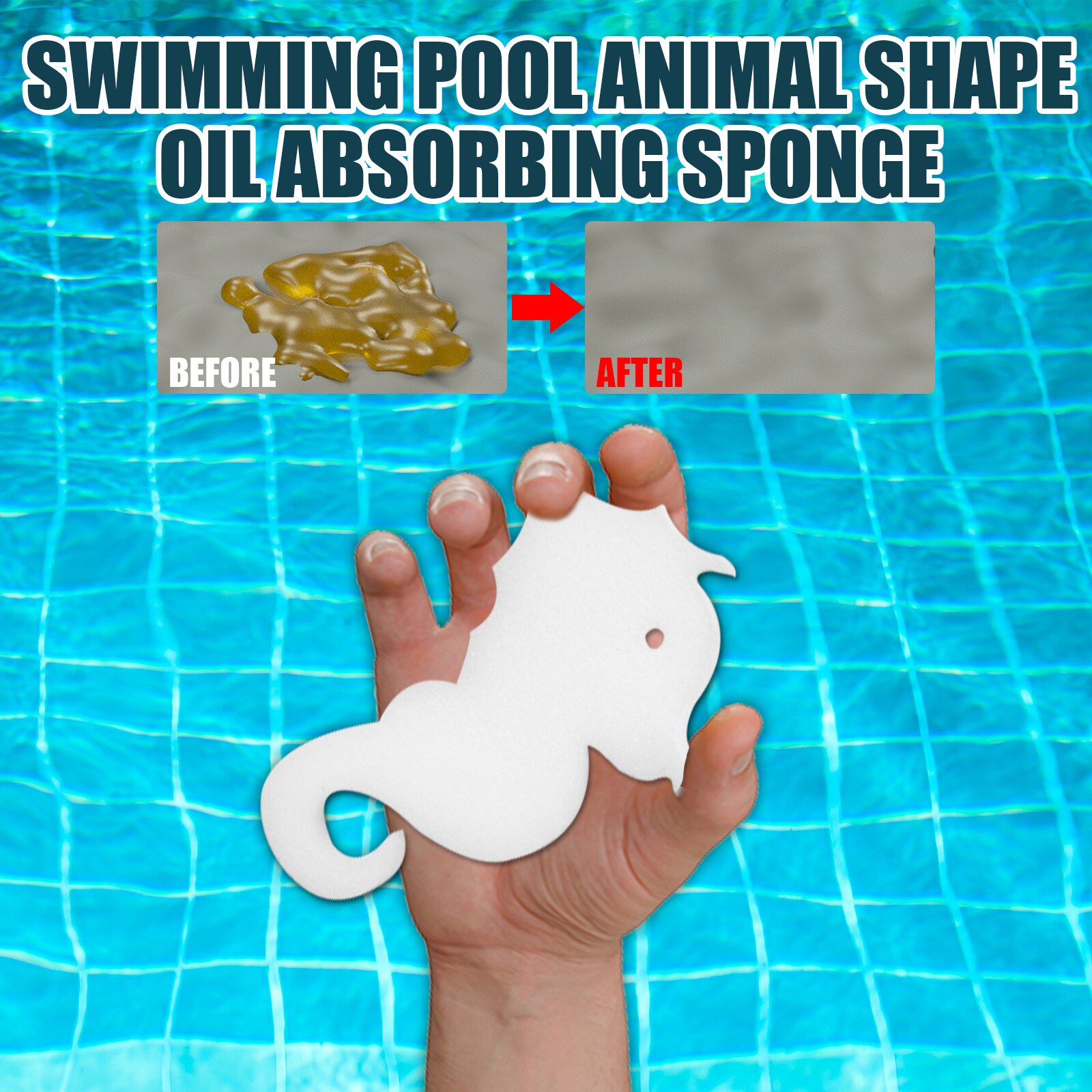 Esponja absorbente de aceite, esponjas flotantes para bañera de hidromasaje y piscina