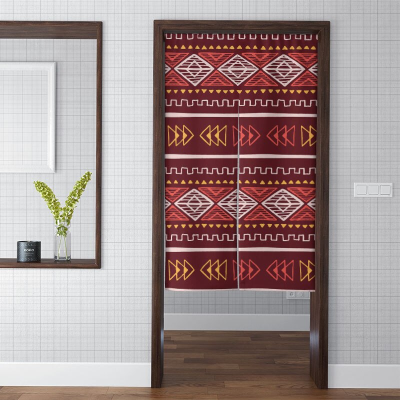 Exotische bohemian gordijn roman keuken dikke verduisterende wandtapijt moderne kleurrijke artistieke schaduw badkamer toilet deuropening stof: Stijl 08