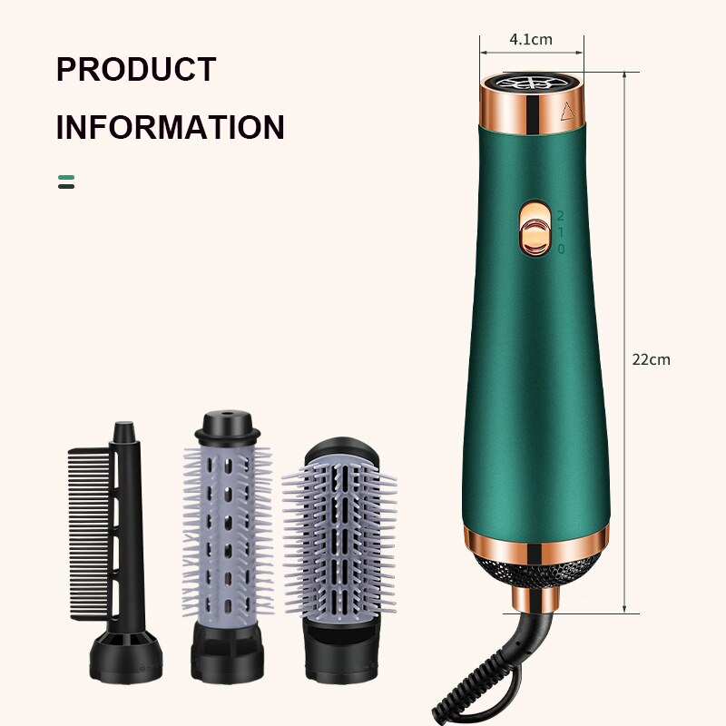 Elektrische Föhn Föhn Kam Rotating Air Borstel 3 In 1 Haardroger Blower Borstel Haar Krultang Curling iron Styler