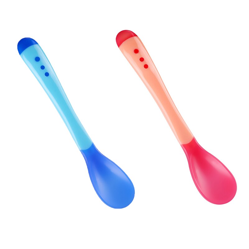 Cuchara con sensor de temperatura para alimentación de bebé, cucharas para niños, niño y niña, cubiertos para alimentación de bebé, 1/2/3 Uds.: 0102
