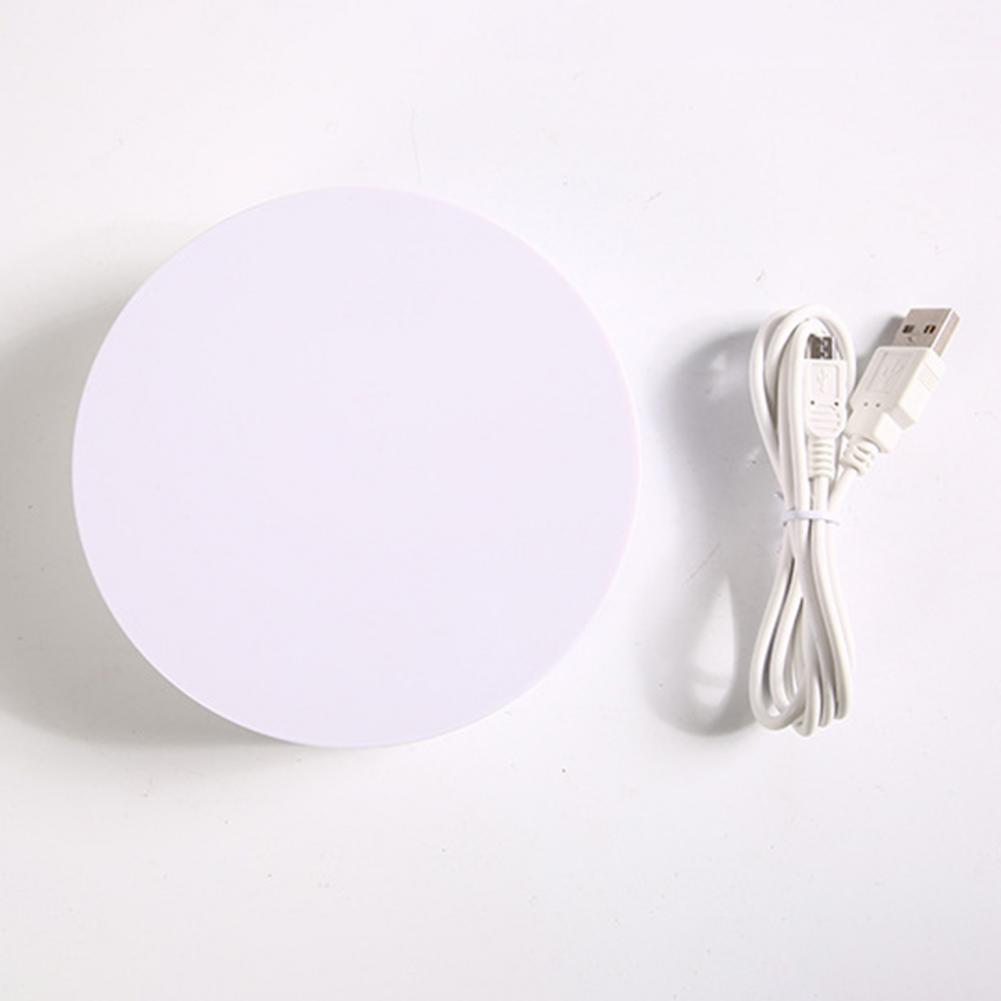 Draaibare sieradenstandaard met elektrische rotatie van 360 graden, 12cm gemotoriseerde draaiplateaus, sieradenhouder met verpakking.