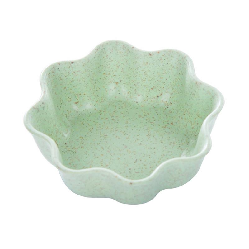 Bol d'assaisonnement polyvalent bol assiette | Feuille en forme de cœur blé bol d'assaisonnement, petites assiettes plat de collation, Sauce facile à nettoyer outil de cuisine 1 pièce: 03