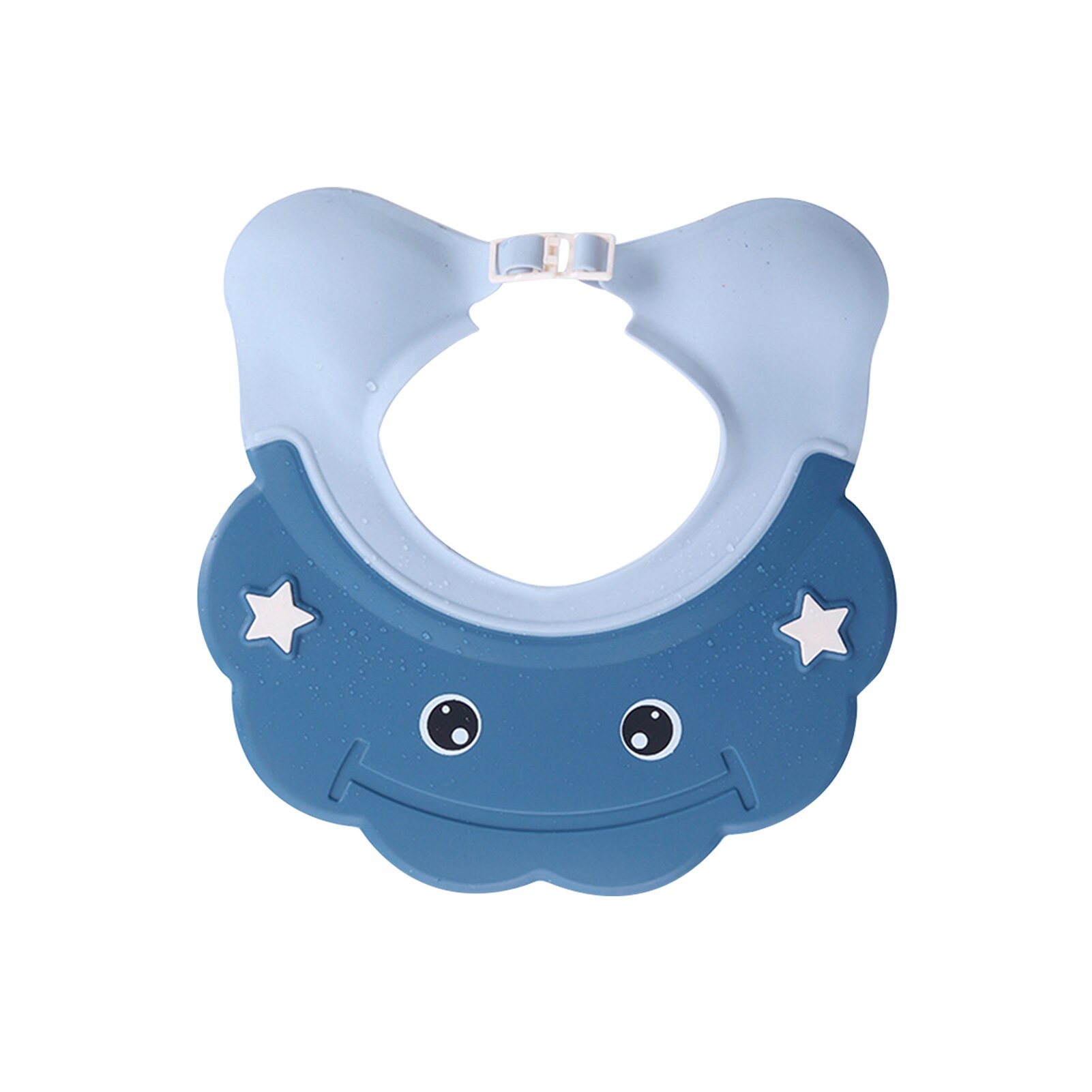 Visera de baño para lavar el pelo para niños, gorra con protección para las orejas, gorro ligero, ajustable, de silicona