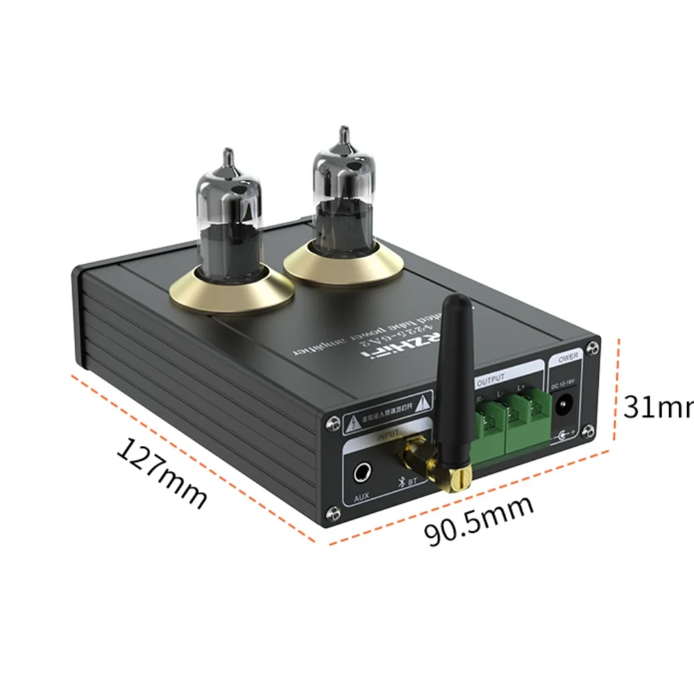 HiFi Vacuum Tube Amplifier Bluetooth 5.0 TPA3116 50W+50W Stereo Amplificador Home Audio Power Amplifier