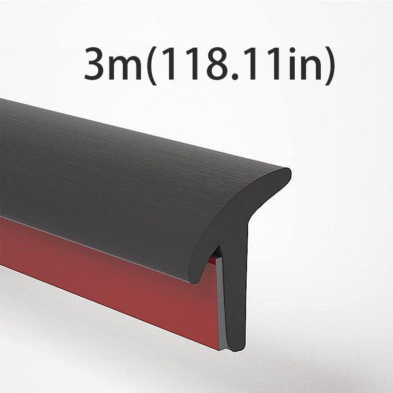 Striscia di tenuta automatica universale Inclinata in gomma a forma di T Resistente alle intemperie Bordo Trim Porta auto Tronco Coperchio Gap Guarnizione Striscia di isolamento acustico: Blu