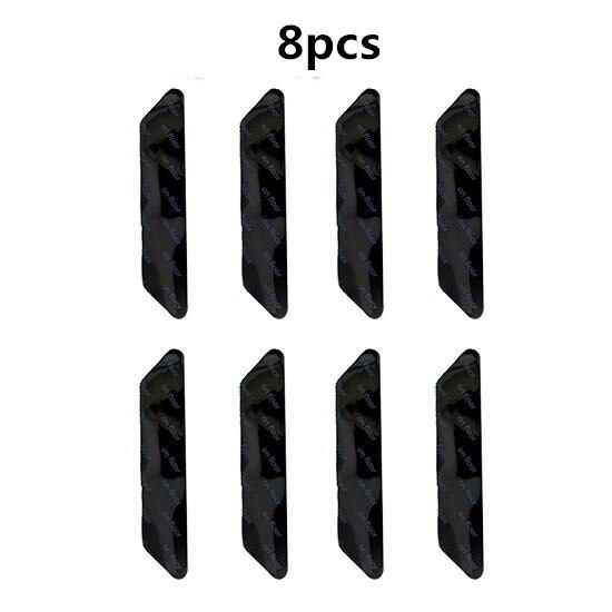 Patch antidérapant Anti-bouclage pour tapis, lavable et réutilisable, autocollant fixe pour tapis de sol, 8 pièces: Black