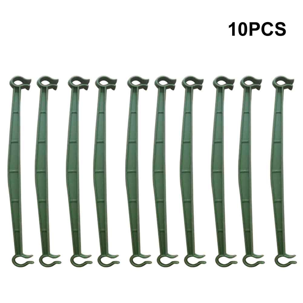 10pcs Flexible Outdoor Garden Balcony Expandable Plastic Trellis Connectors Arms Tomato Cages Buckle Plants Stakes Reusable Home