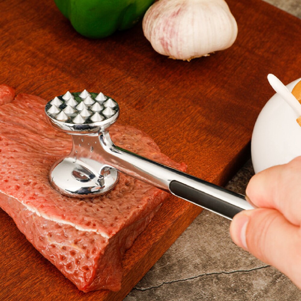 Beroep Vlees Hamer Draagbare Losse Tool Vleesvermalser Naald Dubbelzijdige Vlees Mallet Met Rubber Comfort Grip Handvat