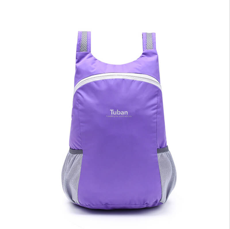 TUBAN Lightweight Nylon Foldable Backpack Waterproof Backpack Folding Bag Portable Pack for Women Men Travel: Purple