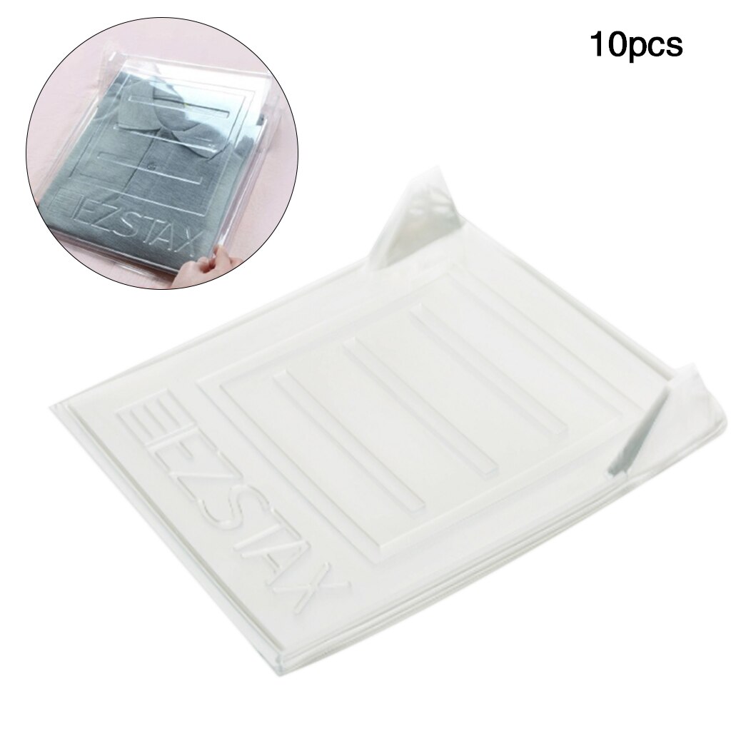 10 Layer Fast Clothes Fold Board Clothing Organization System Shirt Folder Travel Closet Drawer Stack Household Closet Organizer