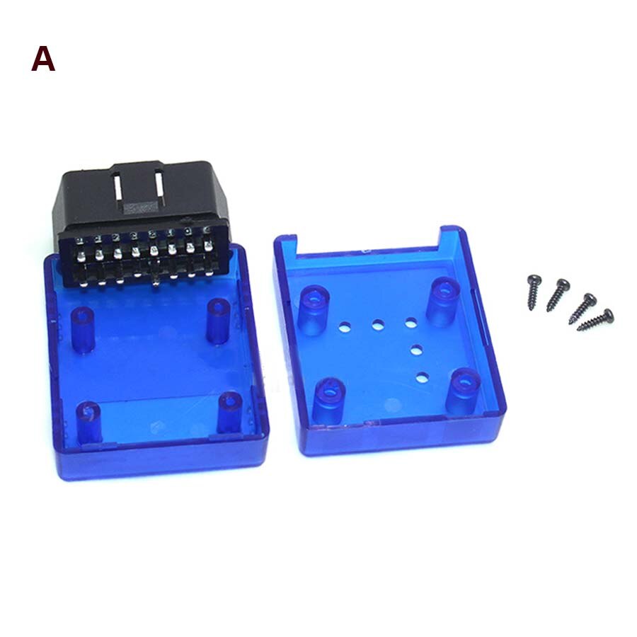 12 Types Option J1962 Male Connector 12V Car OBD Shell Plug with Screws OBD2 16pin OBD DIY Assemble Diagnostic Interface Socket: Red