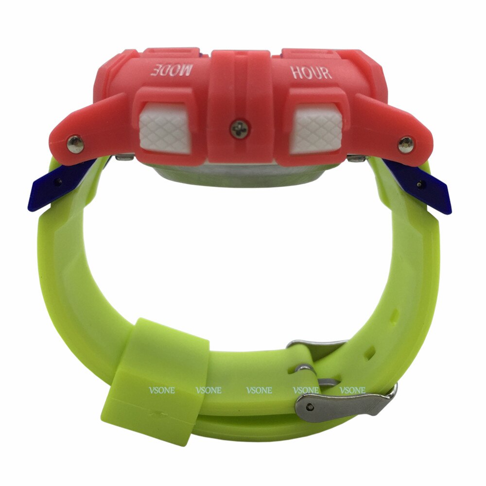Spaanssprekend polshorloge elektronische sporthorloges met alarm, met gele rubberen band 8-877ts( geel)