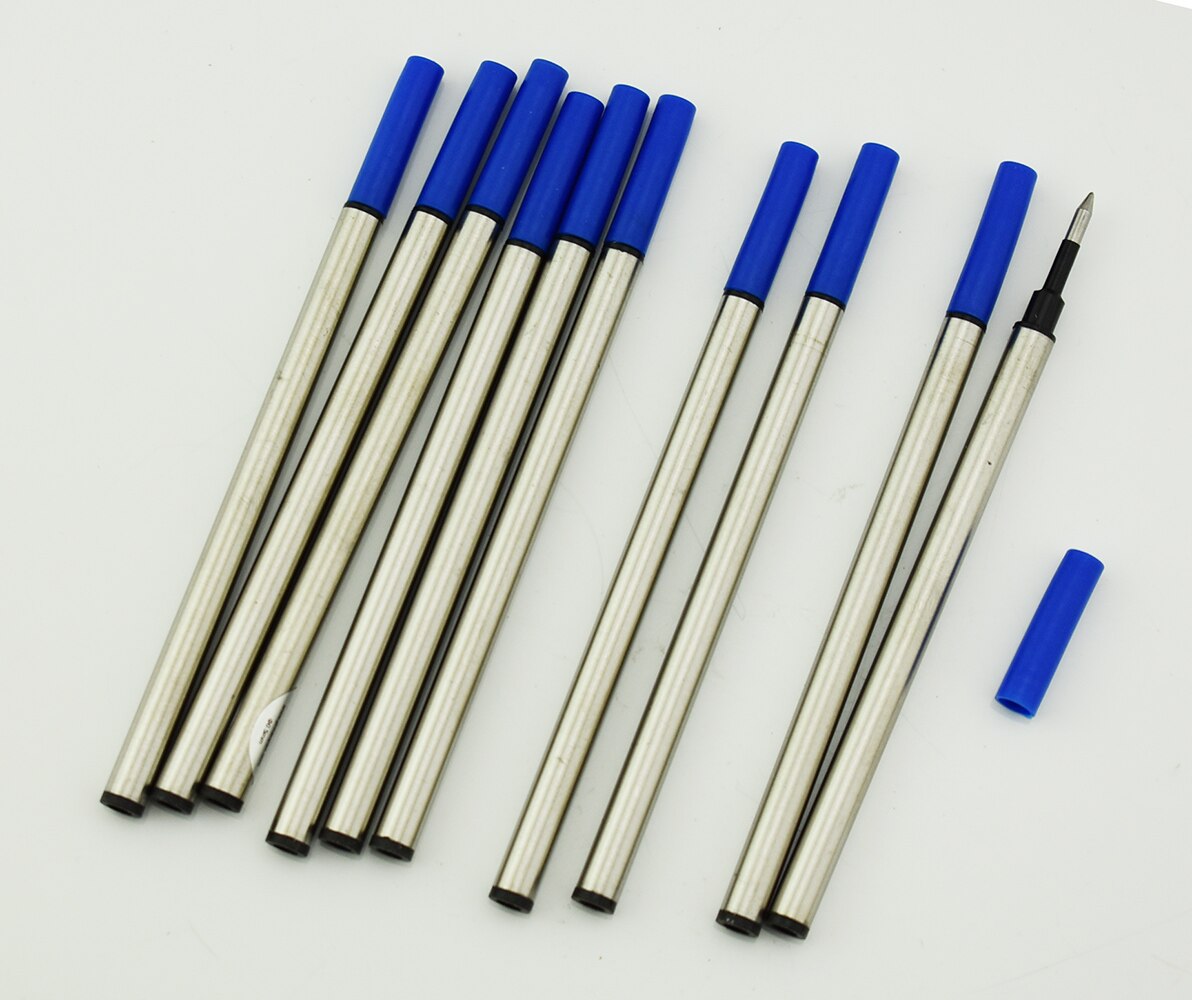 10PCS Baoer Rollerball Pen Inkt Vullingen voor BAOER, FULIWEN, JINHAO, DUKE Rollerball Pennen, push Type 0.5mm Zwarte Kleur