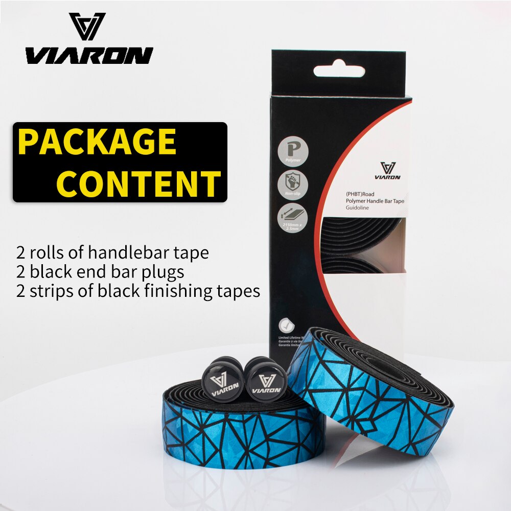 VIARON Road Bike Handlebar Tape Bike Accessories 1 Pair Cycling Reflective Tape Soft PU EVA Anti-Slip Bycicle Bicycle Bar Tape
