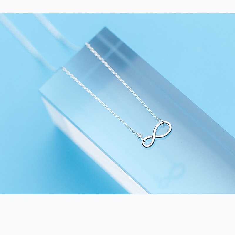 Mloveacc 925 Sterling Zilveren Sieraden Beste Vriend Forever Infinity Liefde Hanger Kettingen Voor Vrouwen Zilveren Ketting