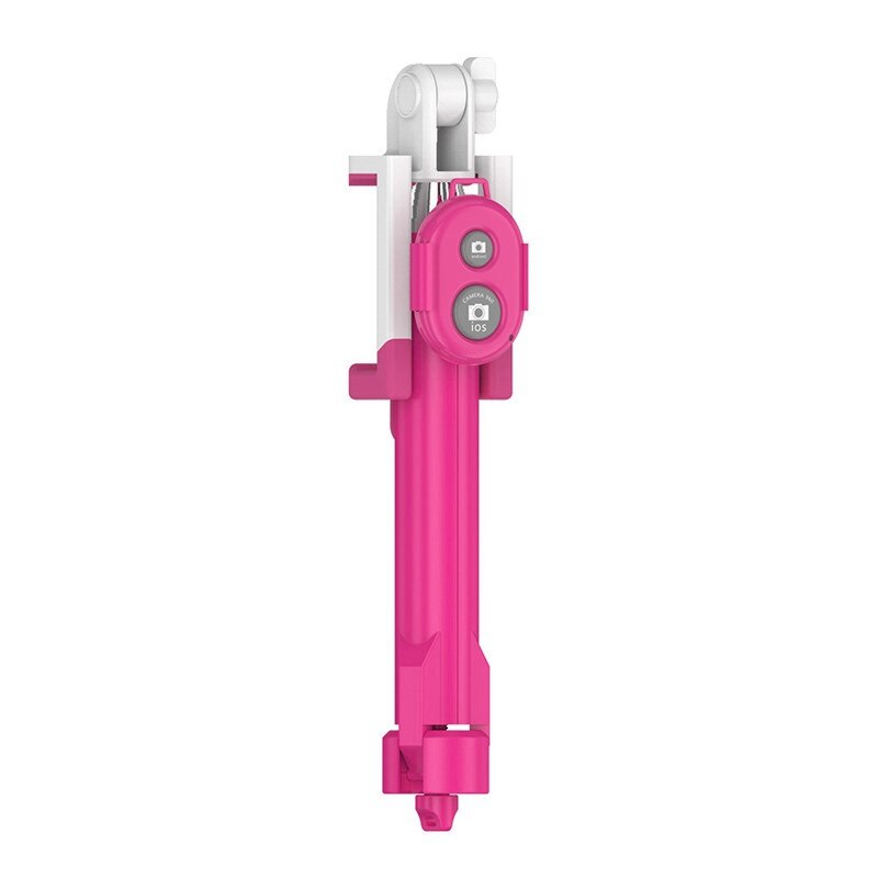 FLOVEME Telefoon Statief Selfie Stick Bluetooth Opvouwbare Selfiestick Voor iPhone 7 6 s 6 Voor iPhone 7 6 s 6 Plus Selfie Stok Handheld: Hot Pink