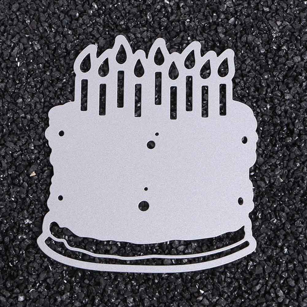 Verjaardagstaart Metalen Grote Stansen Sterft Scrapbooking Embossing Map Pak Voor Shot Snijmachine
