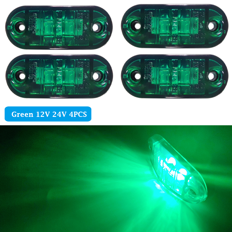 Red Green Blue Boat Navigation LED Lights Side Marker Signal Lamp For Marine Boat Yacht Motorboat Led Warning Light: green