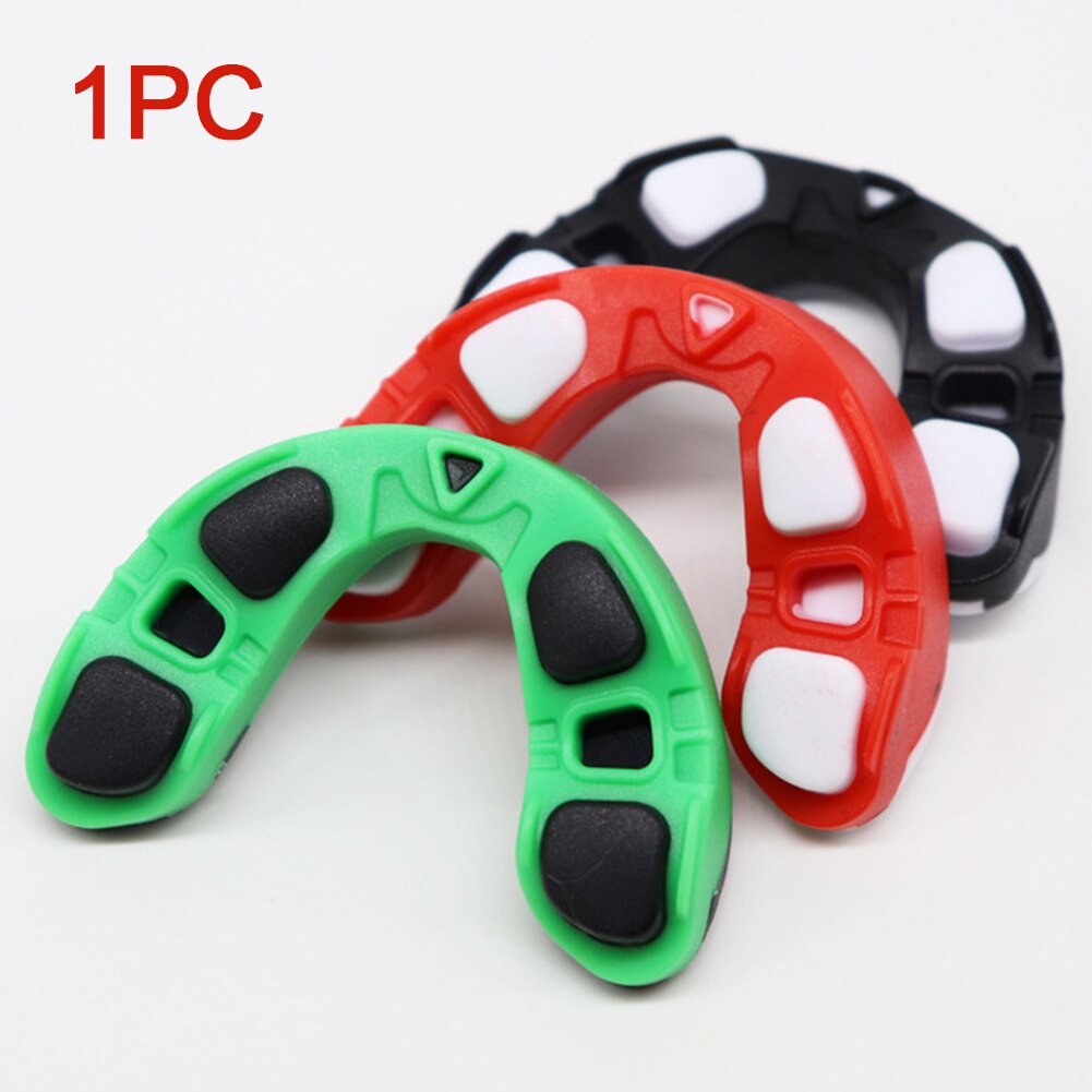 Protège-dents de boxe sans odeur EVA adultes basket-ball entraînement doux universel double couleur Convertible sport dents protéger la sécurité