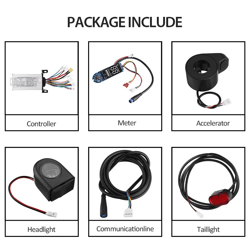 36V 350W 6 sztuk sterownik elektryczny wioślarz DC silnik bezszczotkowy kontroler z wyświetlaczem LCD dla Xiaomi/Ninebot e-rower skuter