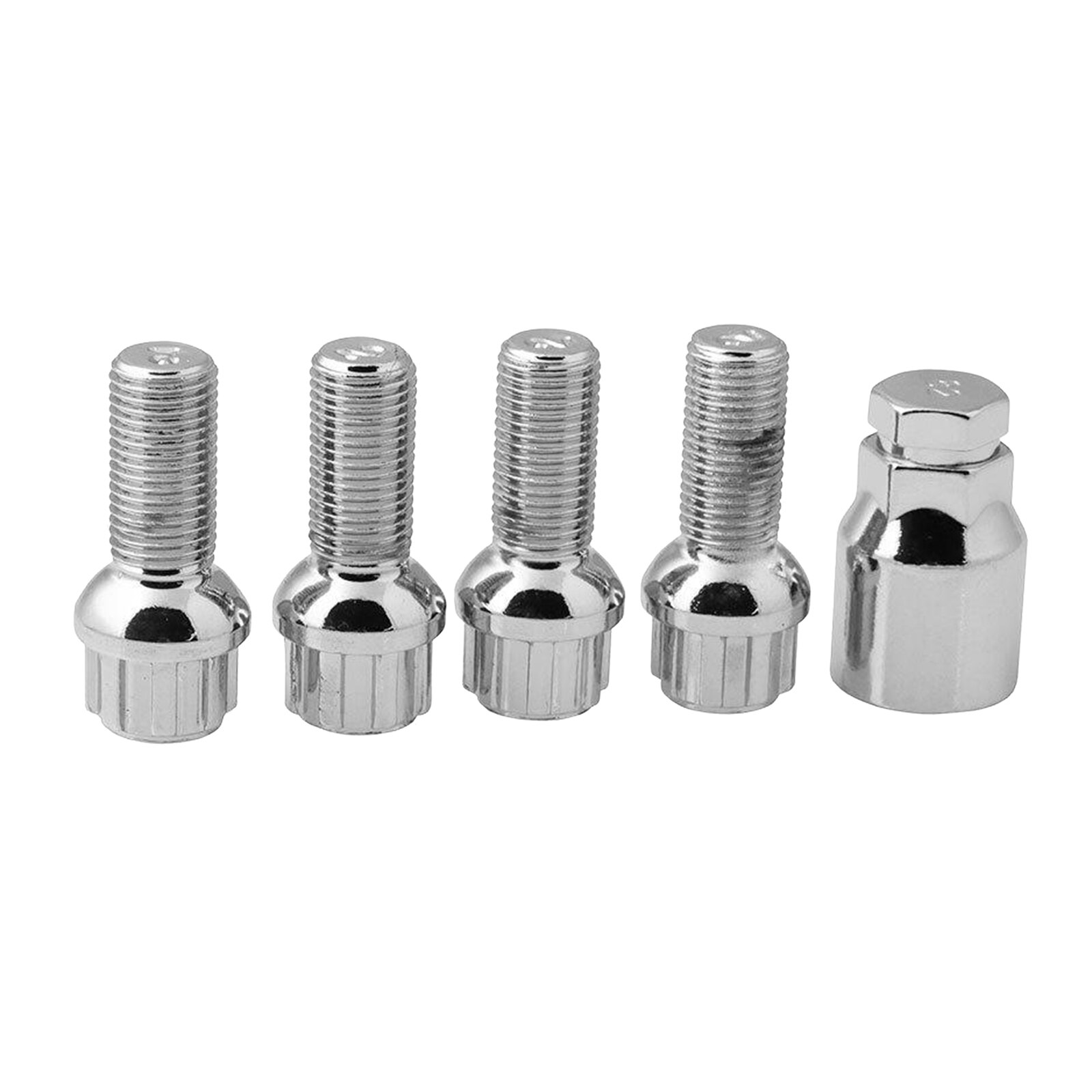 5pcs Iron Wheel Locking Bolt for VW GOLF Vento M14x1.5 Radius Security Nut