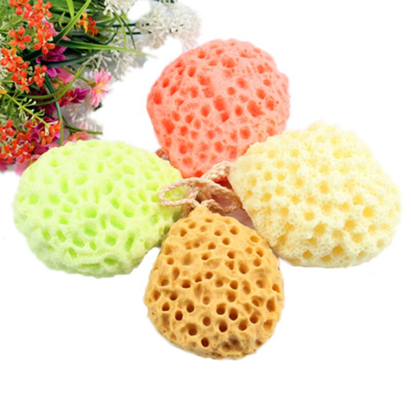 Willekeurige Kleuren Zachte Bad Bal Bad Scrubber Douche Spa Spons Body Reiniging Scrub