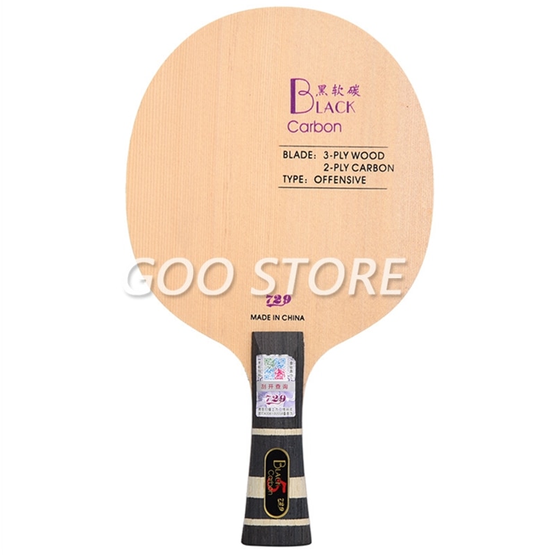 Friendship 729 BLACK CARBON Table Tennis Blade Black Soft Carbon 729 Table Tennis Racket Ping Pong Bat Paddle