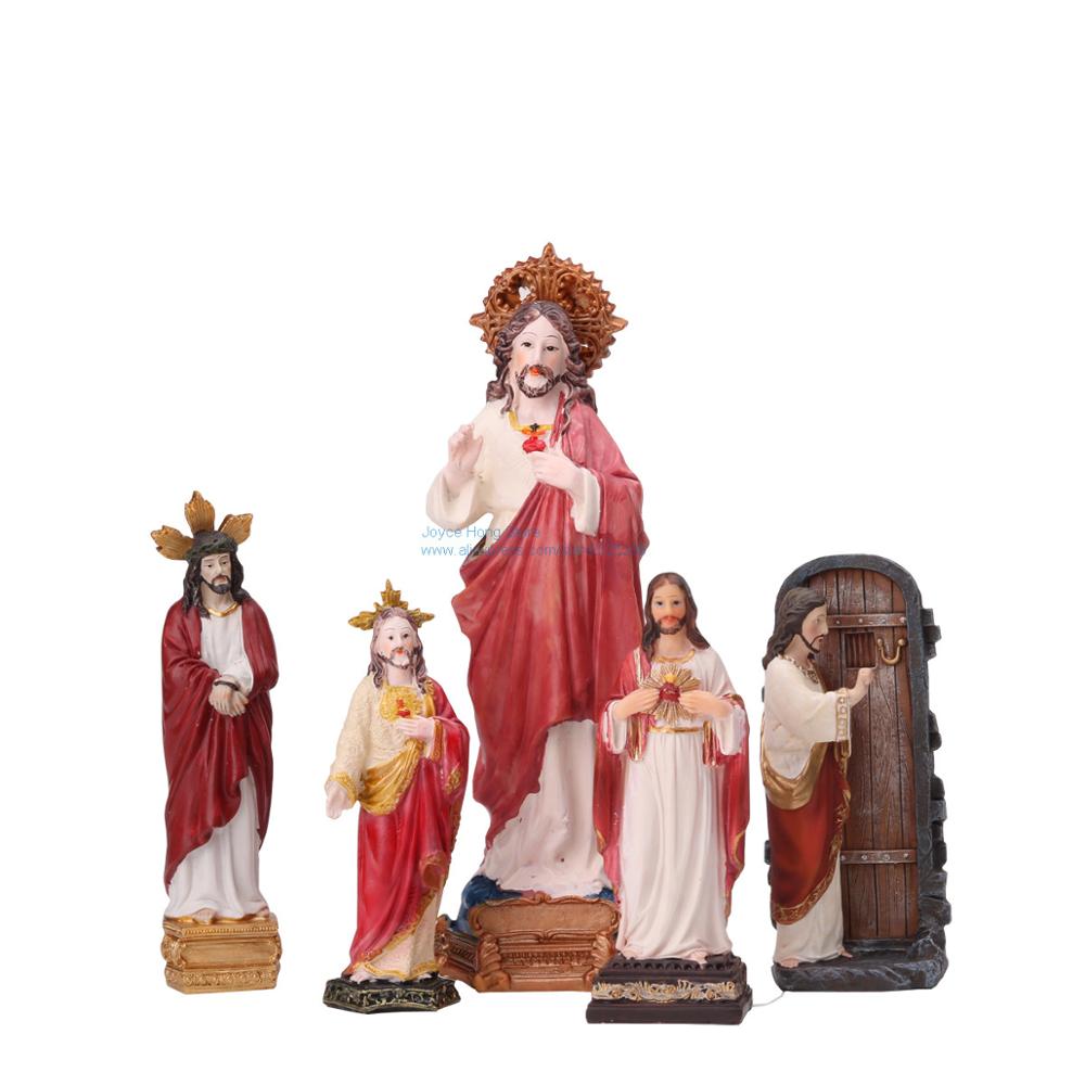 Décoration de Statue de jésus, Figurine de décoration catholique et chrétienne, ornement, souvenir,