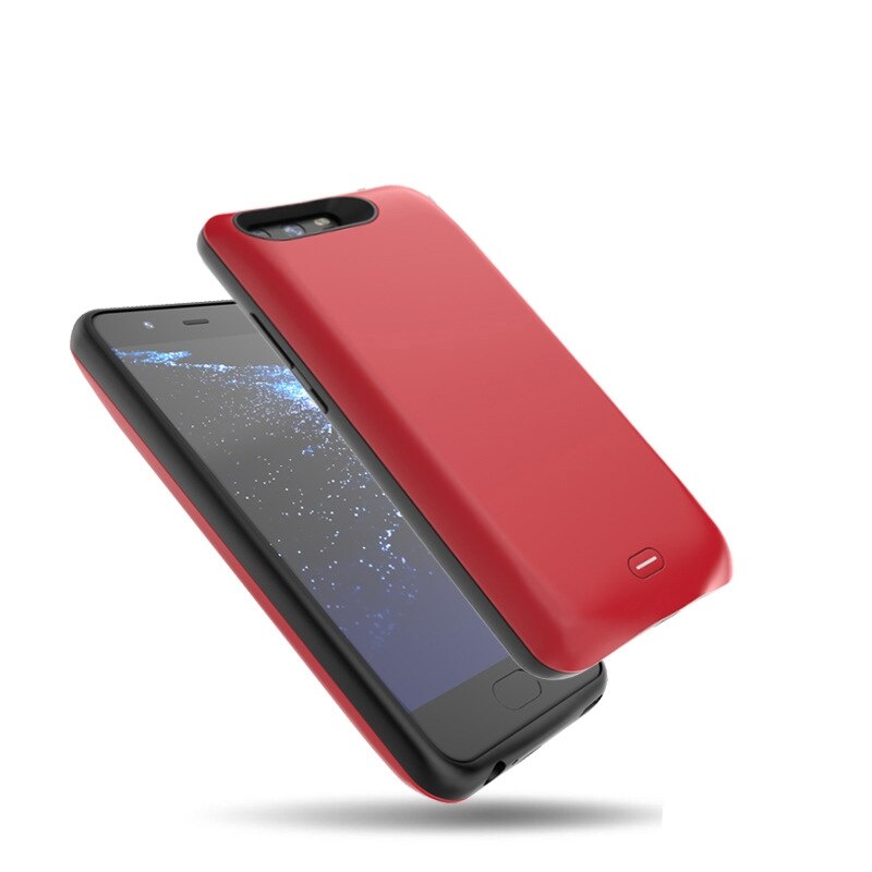5000 Mah étui pour Huawei P10 Chargeur de Batterie Couverture de Téléphone Intelligent de batterie externe Pour Huawei P10 Boîtier D'alimentation: red
