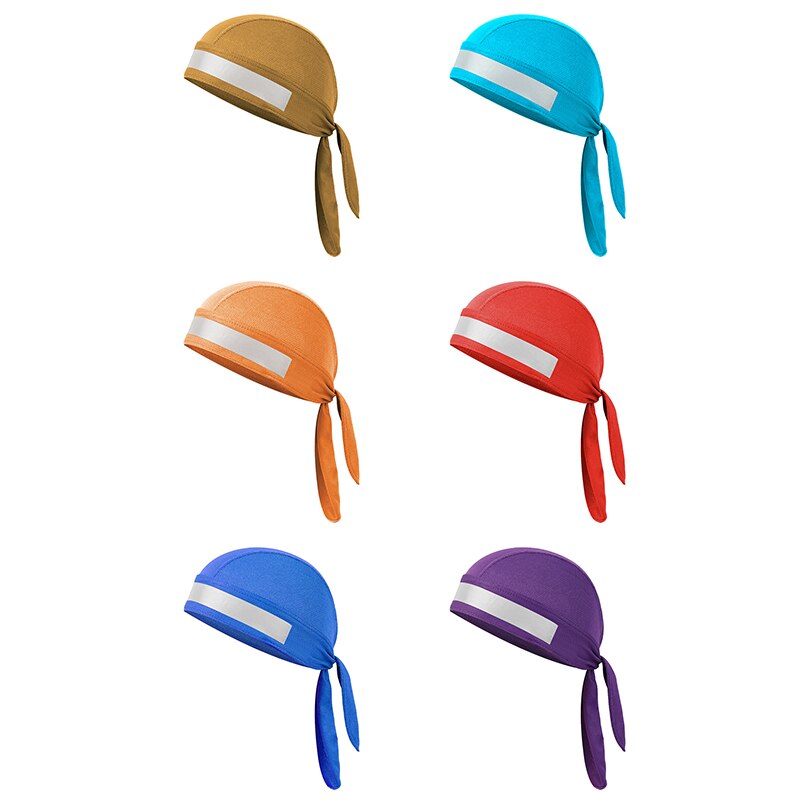 Quick Dry Pure Fietsen Cap Hoofd Sjaal Zomer Mannen Reflecterende Running Riding Bandana Hoofddoek Ciclismo Piraat Hoed Kap Hoofdband