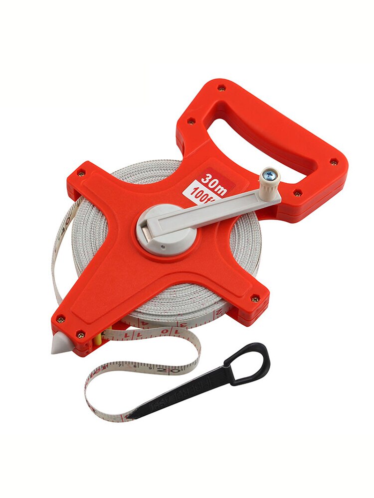 Portable Tape Measure Soft Leather Ruler Steel Tape Measure Soft Ruler 30/ 50/100/m Engineering Measuring Rule