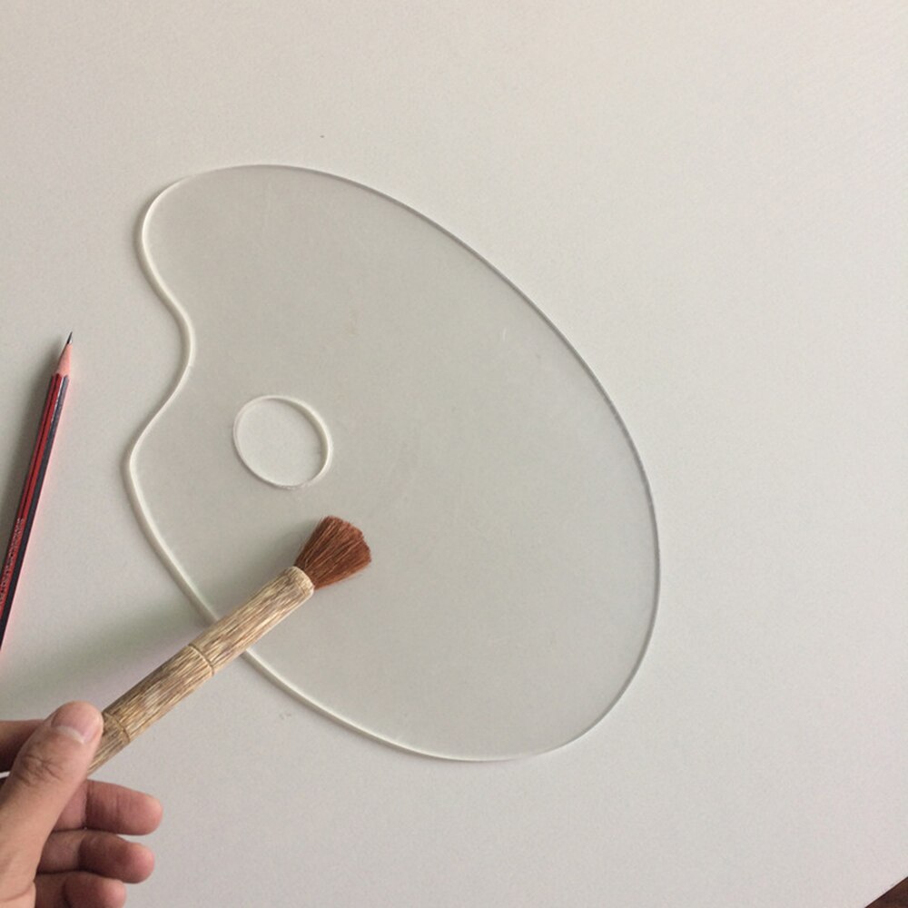 Wooden Pallets Oil Painting Palette Vintage Artist Oval Wooden Oil Acrylic Paint Tray Wooden Painting Tools Pallets For Sale Pallet Painting