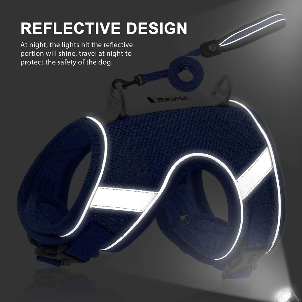 Mesh Cat Harness Reflective Dogs Cat Puppy Harnesses Leash Breathable Samll Dogs Harness Vest for Chihuahua Yorkshire Walking