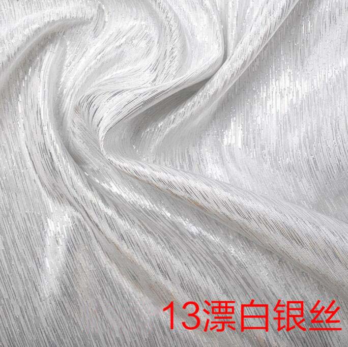 metallisch baumwolle mischung schimmer stoff shantung seide braut kleid cheongsam tasche vorhang Material 45cm * 138cm: 13