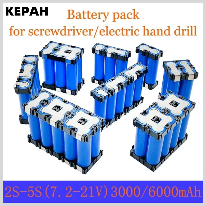 2S1P 3S1P 3S2P 4S1P 4S2P 5S2P 18650 bateria personalizada 18650 bateria de soldagem 3000mAh / 6000mah bateria 12.6V a 25.2v sc
