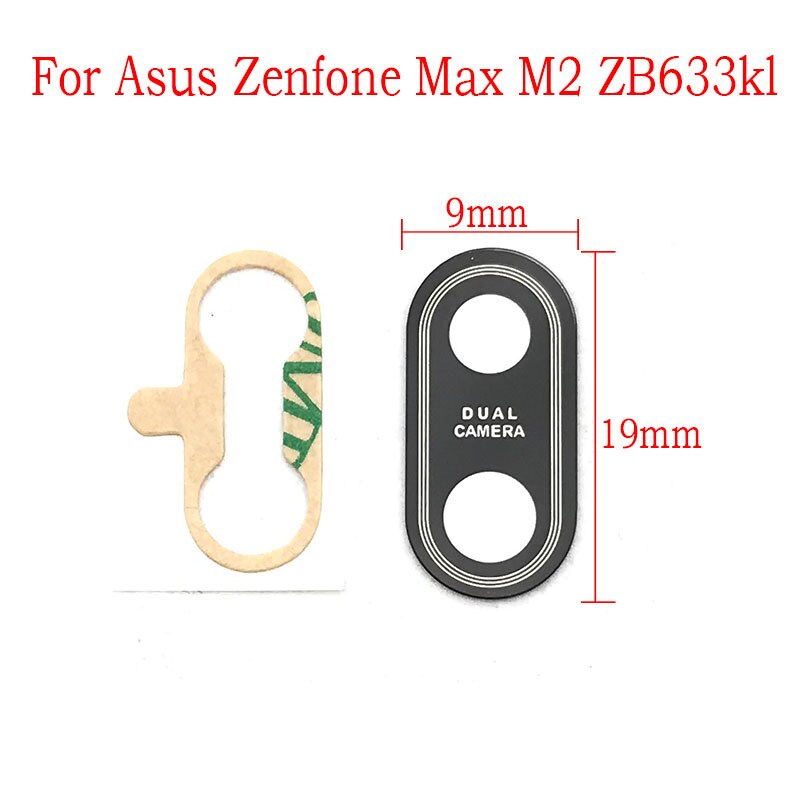 Terug Rear Camera Glas Lens Voor Asus Zenfone Max M2 ZB633KL Met Lijm Repacement Onderdelen