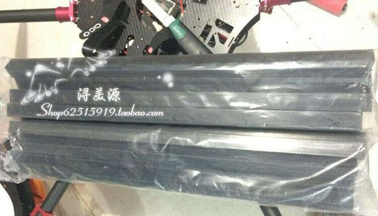 1Pcs X 500Mm Lengte 10Mm 15Mm 20Mm 22Mm 25Mm 30Mm Carbon fiber Vierkante Buis