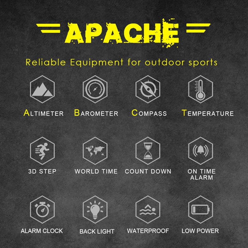 Noord Rand Mannen Sport Horloges Hoogtemeter Barometer Kompas Thermometer Stappenteller Wereldtijd Horloges Digitale Running Wandelen Horloges