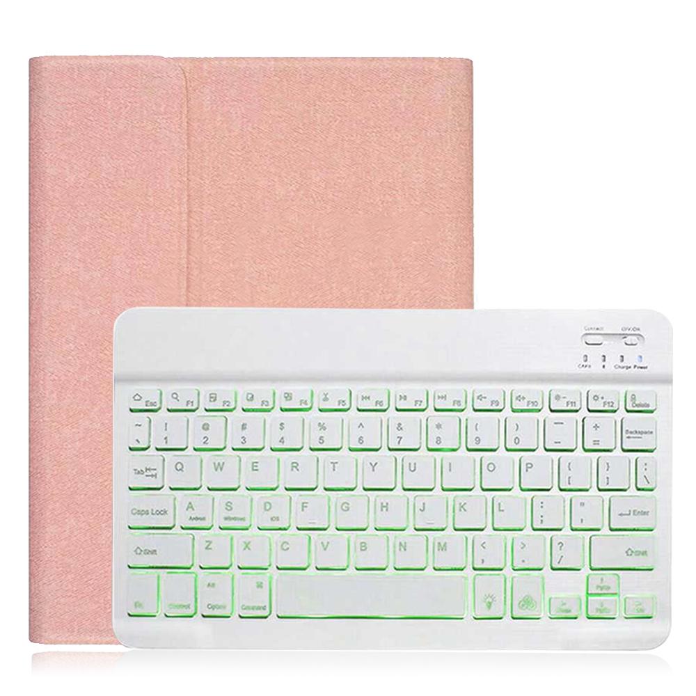Toetsenbord Voor Huawei Matepad 10.4 Case BAH3-AL00 BAH3-W09 Backlit Bluetooth Keyboard Slim Tablet Cover Voor Honor V6 10.4": Pink-Backlit