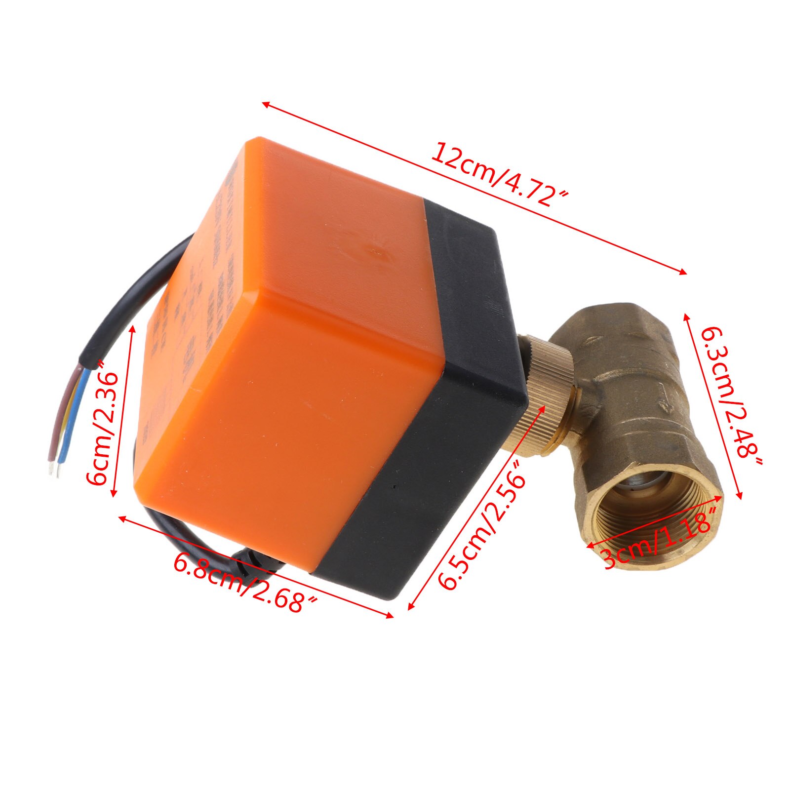 Electric Motorized Brass Ball Valve DN15/DN20/DN25 AC 220V 2 Way 3-Wire with Actuator Valves