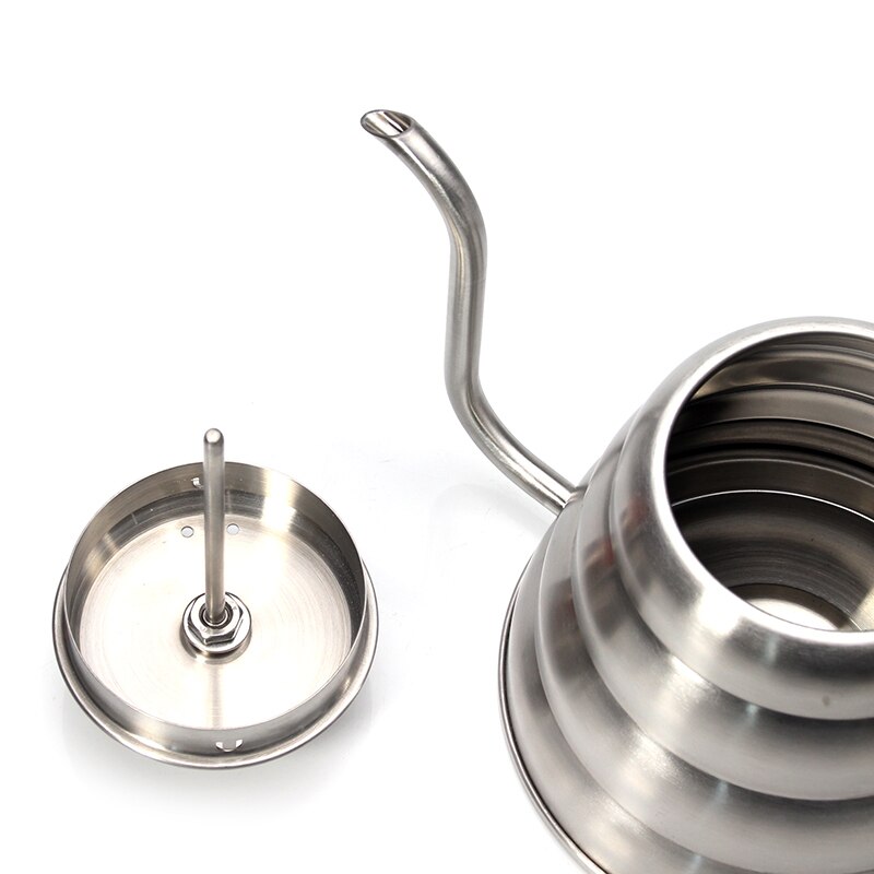 Pour Over Coffee Kettle with BUILT-IN THERMOMETER - 1.2 Liter - Drip Kettle for Pour Over Coffee and Tea