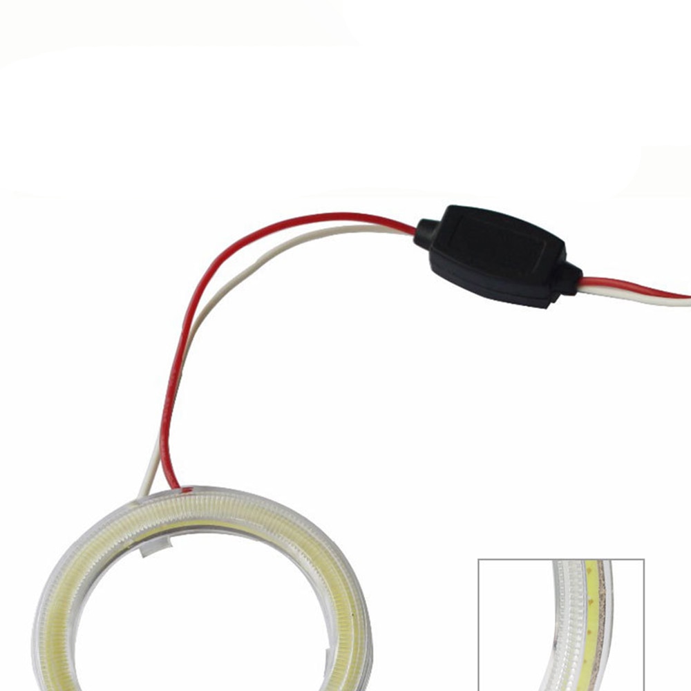 1 par de luces Led tipo Ojos de Ángel para coche, faros delanteros de Ojos de Ángel Led para coche, Moto, ciclomotor, Moto DC 12V 3W